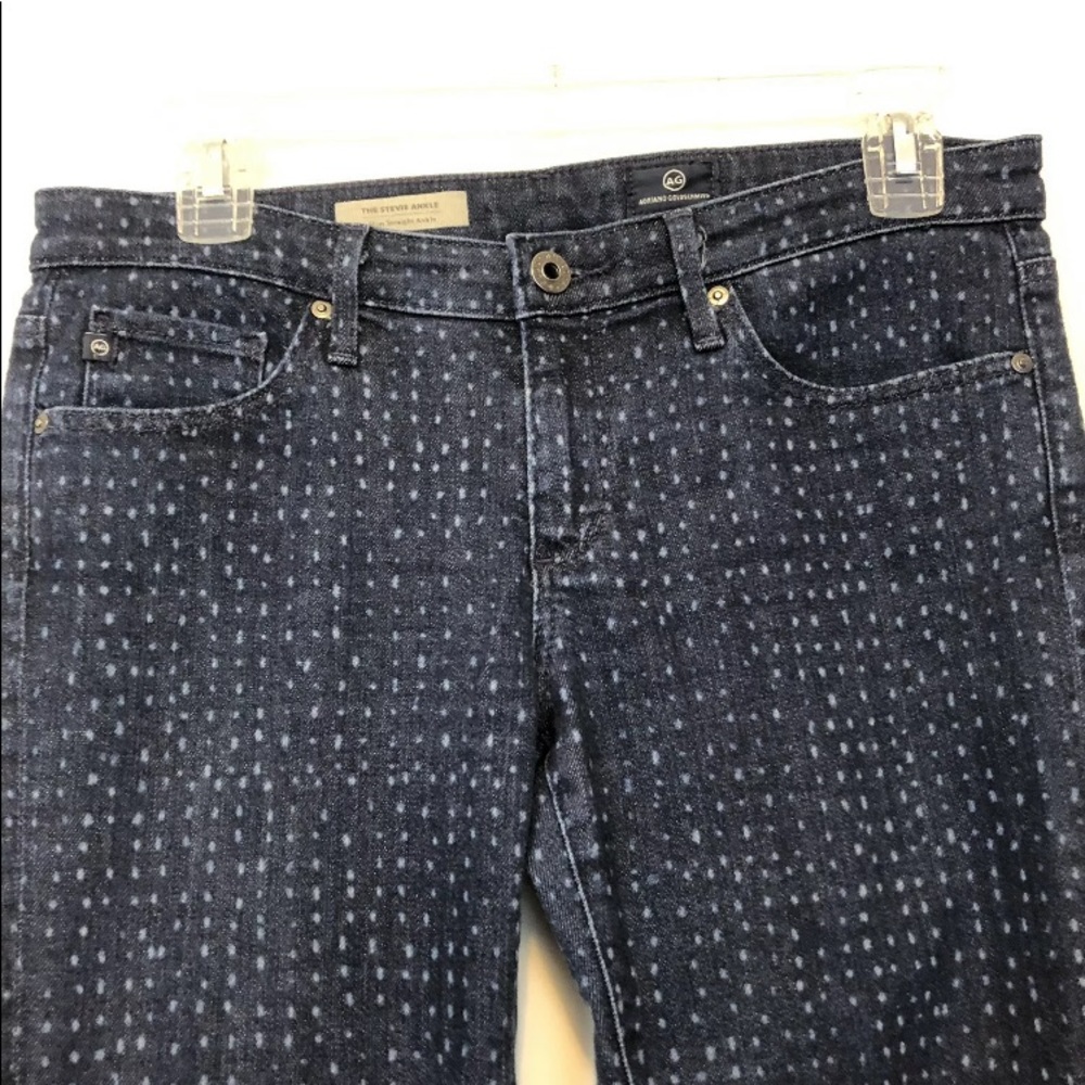 AG Adriano Goldschmied  27 Stevie Polka Dot Jeans